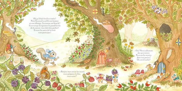 Petit écureuil fête l'automne