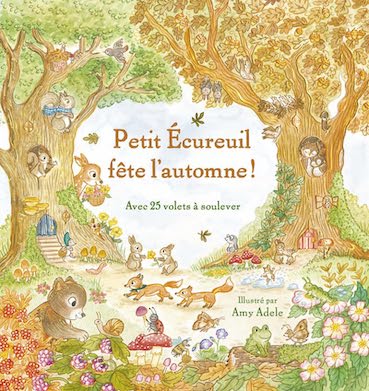 Petit écureuil fête l'automne