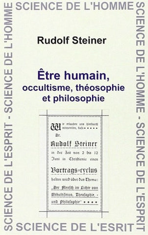 Être humain, occultisme, théosophie et philosophie